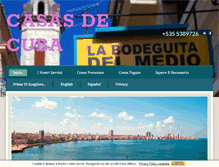 Tablet Screenshot of casasdecuba.net